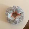Elastic Plaid Scrunchies Sweet Exaggerated Hair Ring Fashion Large Lace Hair Tie  Party