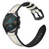 Genuine Leather Coated Silicone Smart Watch Strap [22mm width] for Huawei Watch GT2 46mm