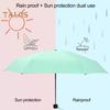 Travel Mini Umbrella UPF 50+ Sun Blocking UV Protection Five-Fold Umbrella Portable Lightweight Windproof Waterproof Folding Sun Rain Umbrella Pocket