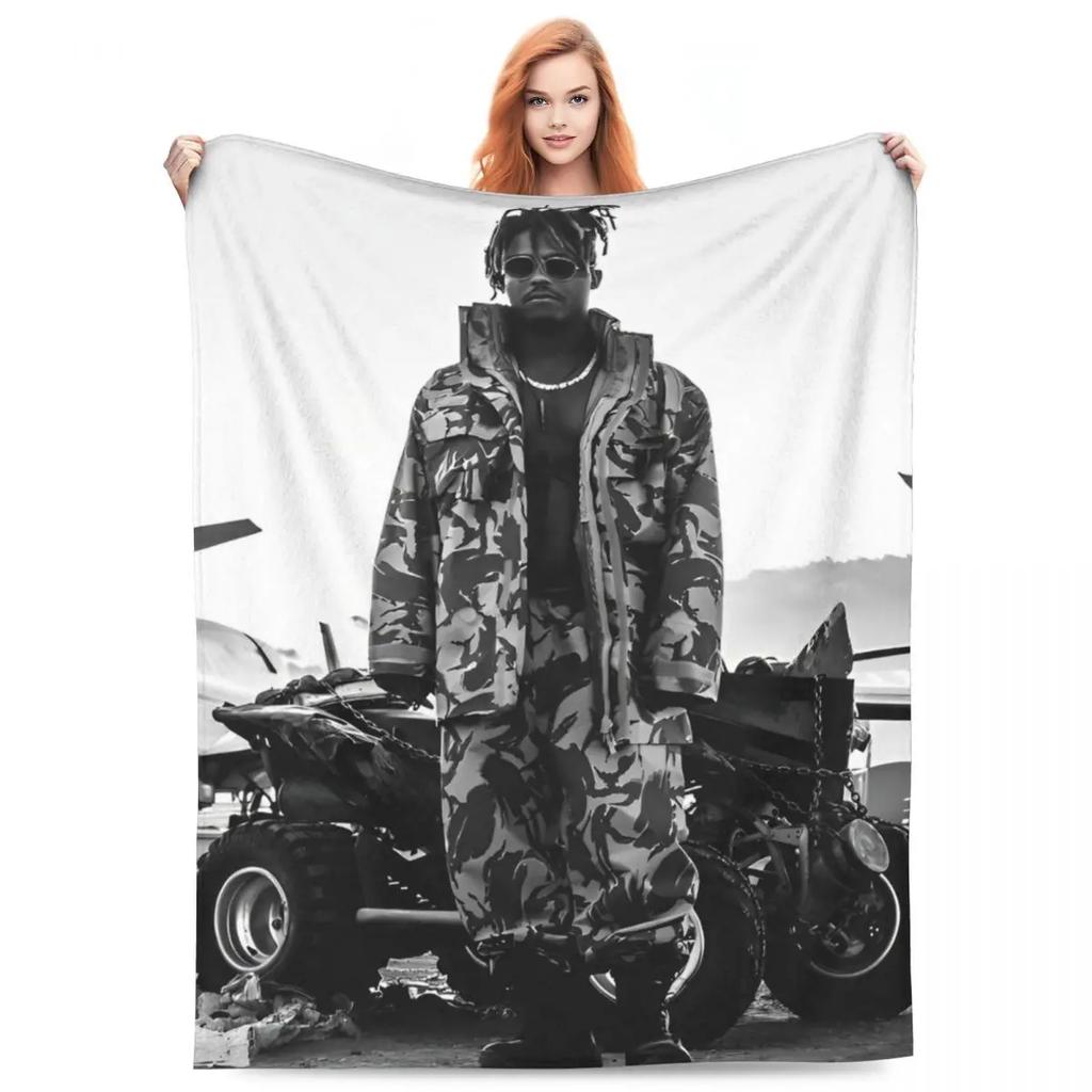 Juice Music Wrld Fuzzy Blankets The Party Never Ends Funny Throw Blanket for Sofa Bedding Lounge 200x150cm
