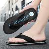 Мужские тапочки уличные шлепанцы 2025 лето плоская подошва нескользящие мягкие модные с открытым носком домашние дышащие мужские пляжные тапочки