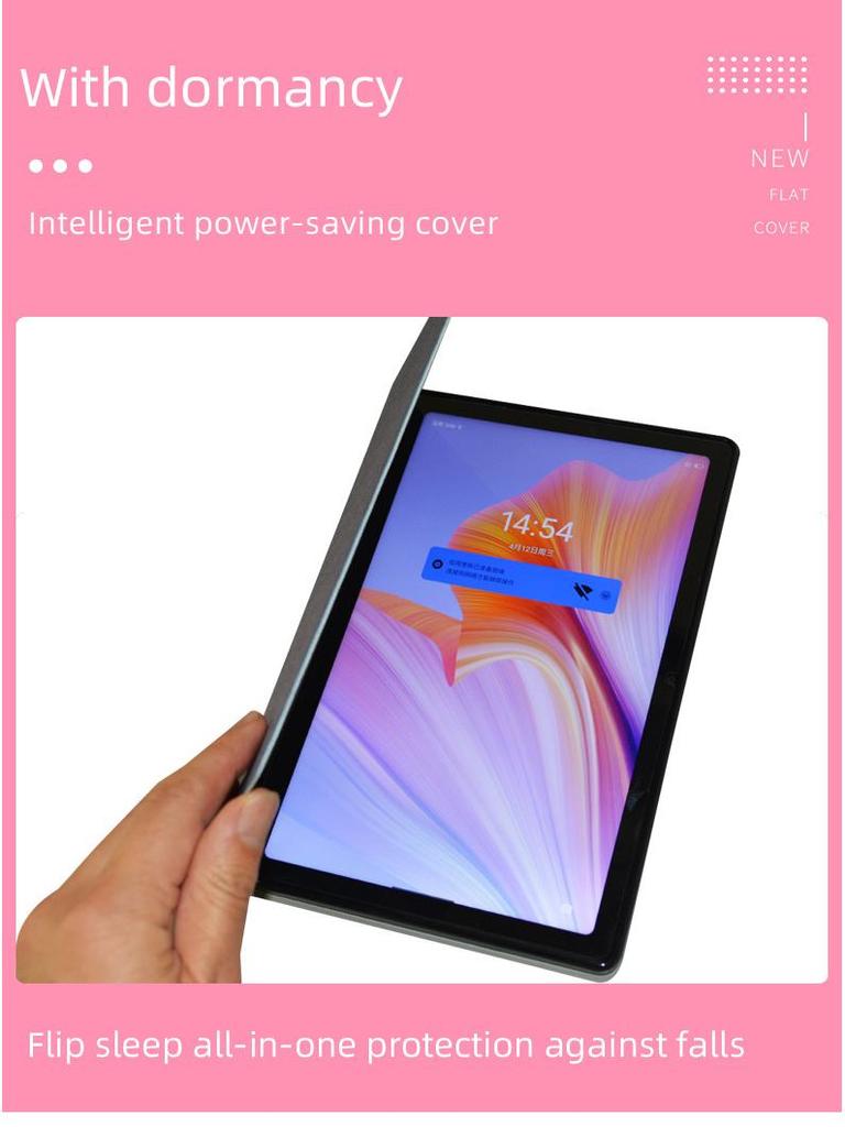 Кожаный чехол для Blackview Tab11SE: Многоугольная подставка, Защитный чехол из мягкого материала для Tab11.