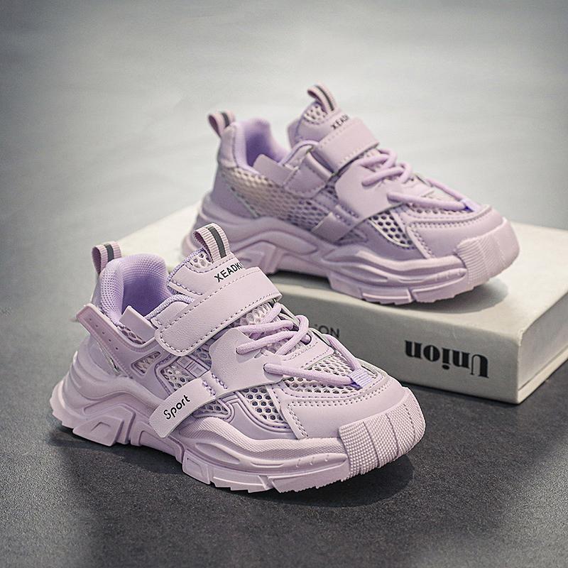 Детская мода, дышащая повседневная полые туфли для детей, студентов, трендовые спортивные кроссовки на мягкой подошве для бега для мальчиков и девочек, удобные спортивные кроссовки