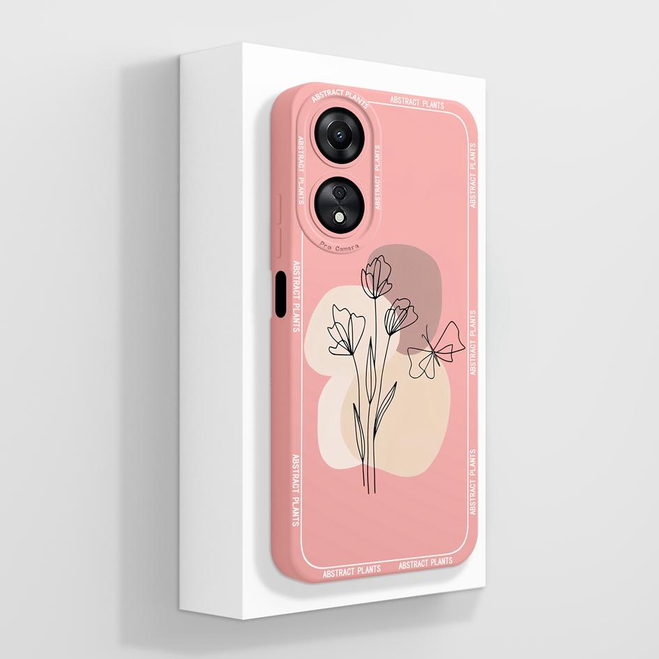 Для Oppo A58 A78 4G 5G чехол Роскошный модный противоударный противоударный противоударный квадратный матовый мягкий жидкий силиконовый протектор экрана для бамперов Oppo