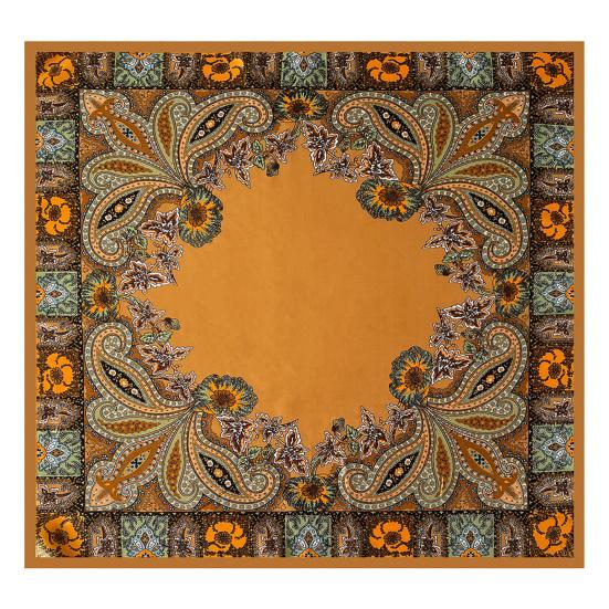 Kerchief Cashew Pattern Faux Silk Scarf Soft Smooth Bright Color Kerchief Simulated Silk Texture Kerchief