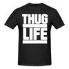 Тупак 2пак Thug Life Редакция Нелегко Деформируется Футболка Городской Свет Устойчивая к Выцветанию Футболка