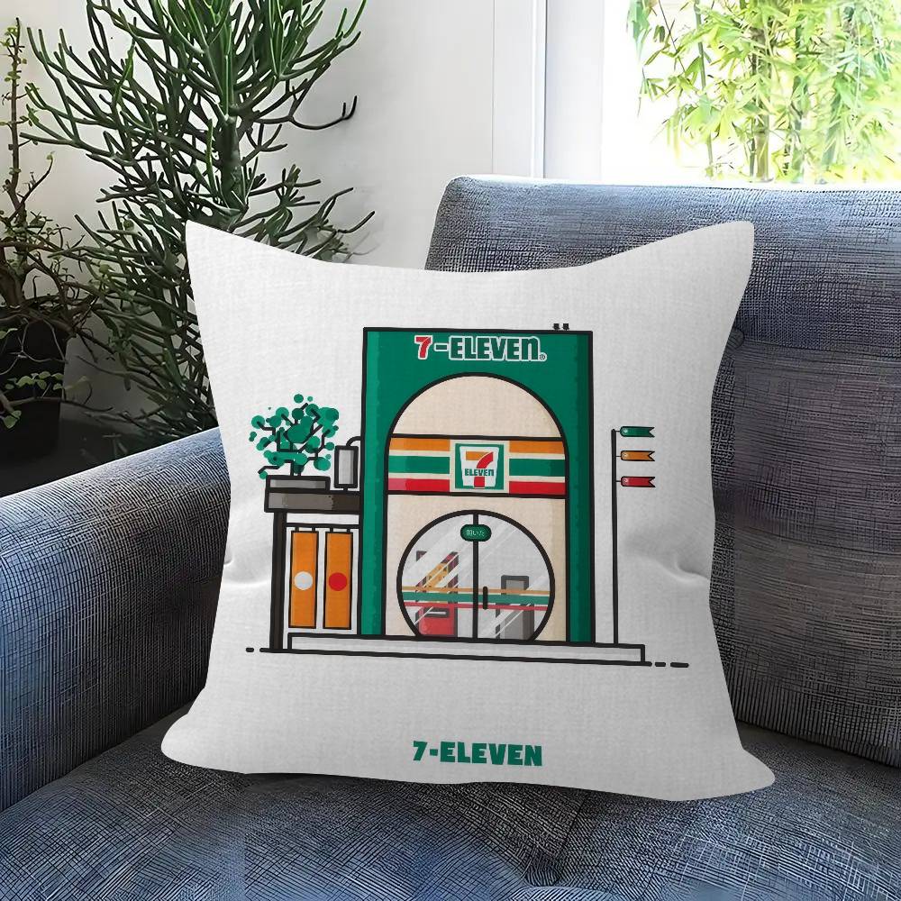 Pillow Anime Pillow Sofa Bed Head Pillow Cover Cushion Cover 45x45 cm Fashion LOGO 7EELEVENS