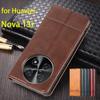 Роскошный магнитный адсорбционный кожаный чехол для Huawei Nova 13i Flip Cover Wallet Protective Case Capa Fundas Coque