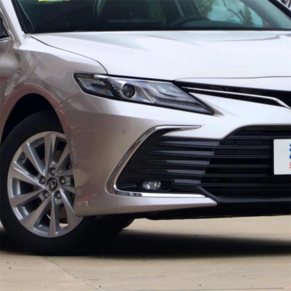 Для Toyota Camry LE 2022 ABS хромированная рамка переднего бампера, накладка, противотуманная фара, лампа для век, бровей, декоративная полоса автомобиля