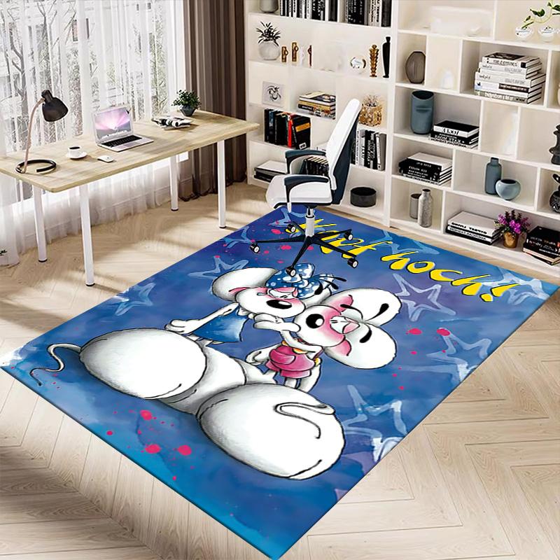 Happy Mouse Couple Carpet For Playroom Bedroom Living Room Sofa Home Decorkids Game Area Rug Nonslip Floor Mat