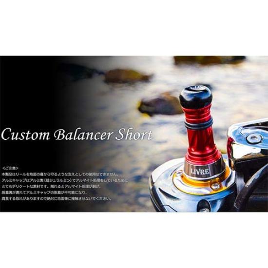 LIVRE 8106 Custom Balancer C1 Titanium x Red Short, Shimano/Daiwa Compatible, Type,