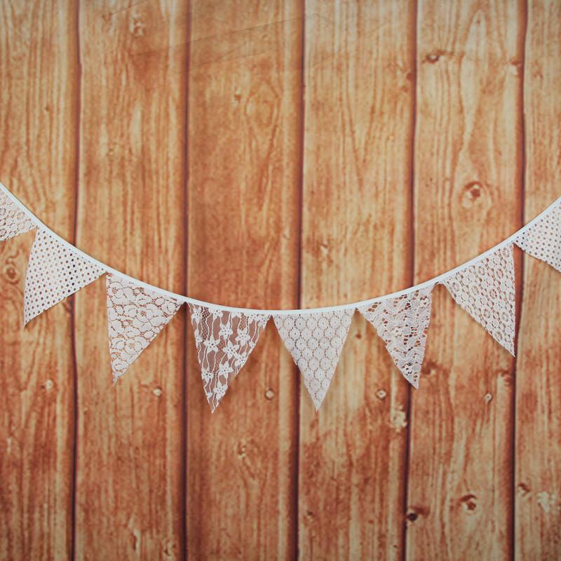 OEING Floral Lace Bunting Flag