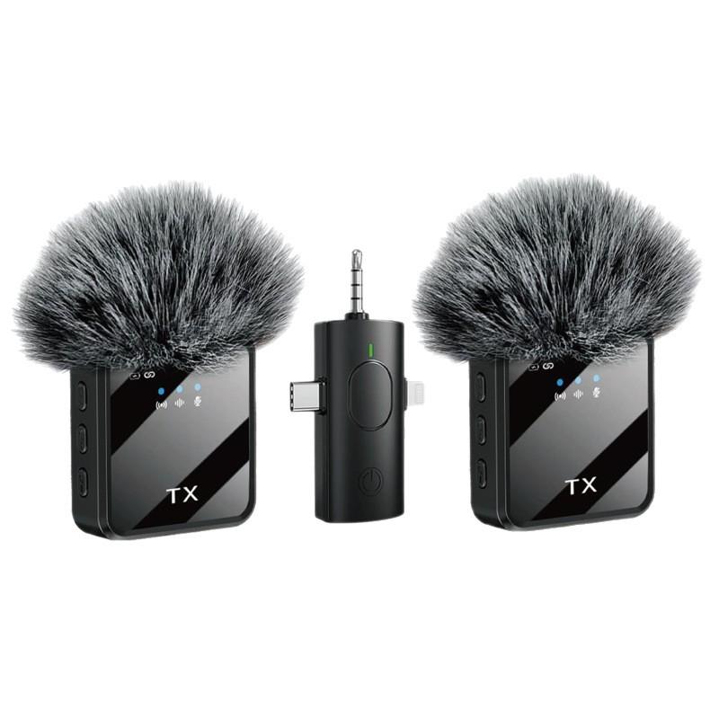 F11 Wireless Lavalier Microphone F16: Three-in-One Noise Reduction Mic for Mobile & Live Streaming
