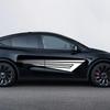 2 шт. Боковые наклейки на двери автомобиля для Tesla Model Y, виниловые наклейки из ПВХ, водостойкие, для стайлинга кузова автомобиля, DIY наклейки, аксессуары