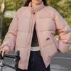 2025 пуховик из хлопка с воротником-стойкой женский зимний однотонный универсальный нейтральный стиль свободный ретро теплый парный хлопковый пуховик толстая куртка