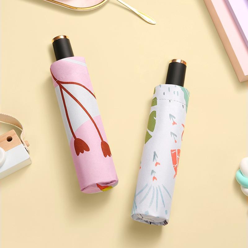 Creative Graffiti Umbrella Sun Umbrella Vinyl Parasol Sun Protection UV Protection Umbrella