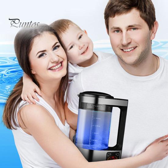 Генератор водородной воды на 2000 мл с подогревом при постоянной температуре, вилка стандарта США, чайник для приготовления водородной воды, уменьшающий воспаление