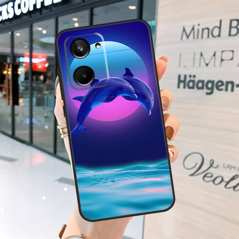 Dolphin Case For Realme 15 14 13 12 11 Pro Plus GT6 GT7 Pro C55 C51 C35 C53 C61 C65 C67 C63 C71 C75