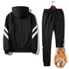 Sports and Leisure Suit Men's Winter Plus Velvet Thick Warm Sportswear Sweater Suit Cardigan Jacket Casual Pants