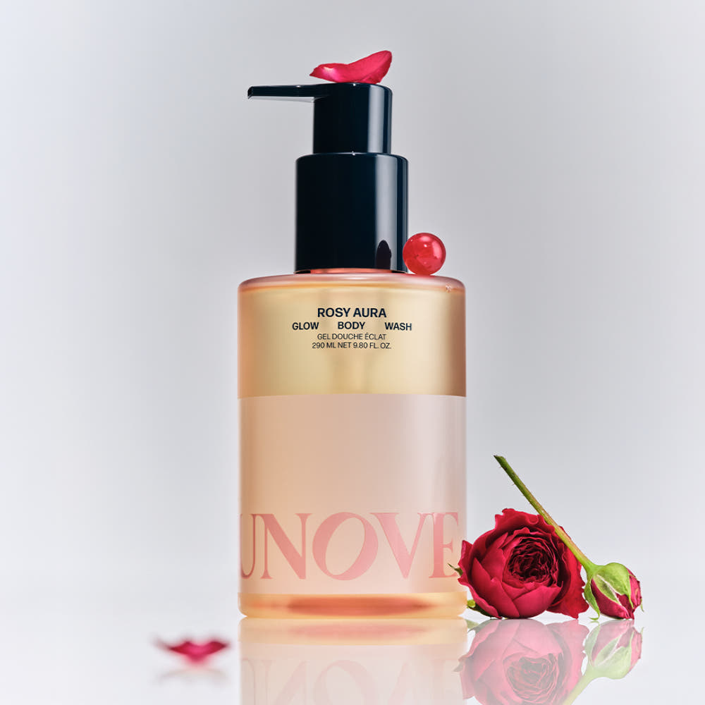 Unove Гель для душа Glow Увлажняющий очищающий гель для тела 290 мл × 2