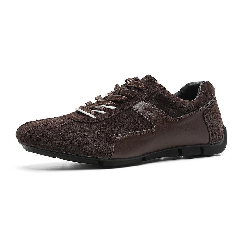 Lace-Up Commuter Comfortable Casual Shoes Retro Classic Flat-Bottomed Sneakers Men'S Forrest Gump Shoes Versatile Moral Training Shoes Men