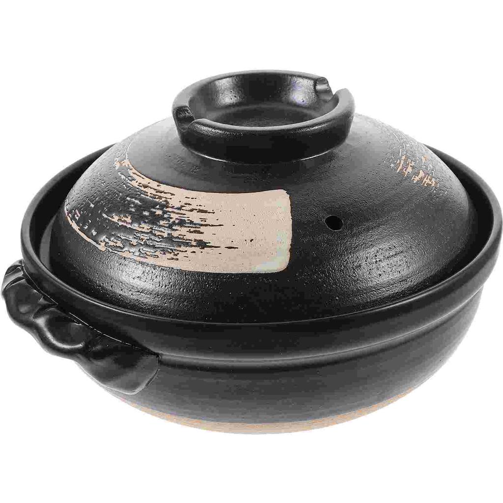 Hot Pot Sukiyaki Pan Ceramic Casserole Frying with Lid Baking Tray Soup Casseroles Ceramics Teapot