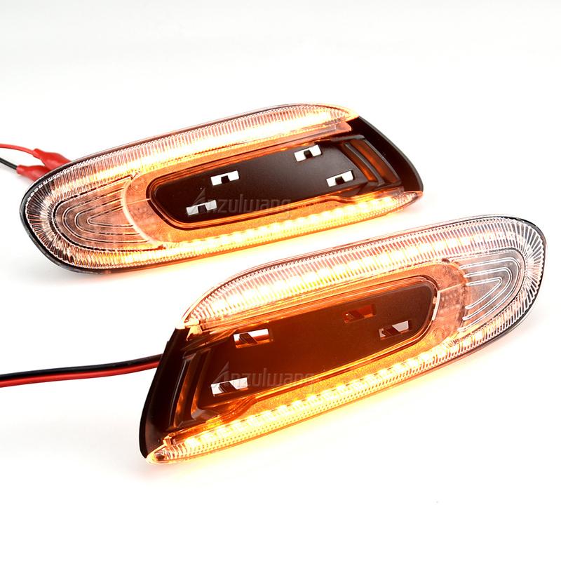 Dynamic Sequential Amber Front Led Side Marker Lights For Mini Cooper F55 F56 F57 2014 2015 2016 2017 2pcs Car Turn Signal Light