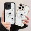 JT117 Мультяшный Маленький Свежий Астронавт для iPhone 17 16 15 Pro Max Samsung S26 S25 S24 Ultra A17 A16 A07 A56 A06 Xiaomi 15T Redmi 15c 14c Мягкий Чехол из ТПУ