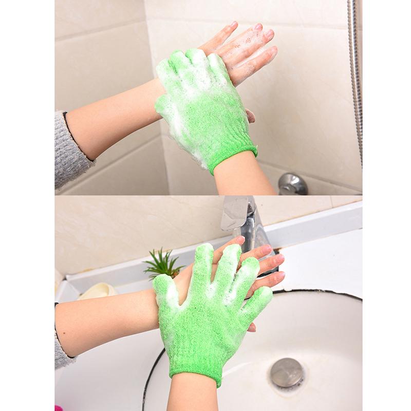 Отшелушивающий скраб для тела, перчатки для душа, варежки для ванны, люфа, массажная губка для кожи