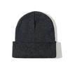 Autumn Winter Warm Hats Small Batch 3D Embroidery Solid Color Plain Knitted Hats with Heat Transfer Printing Processing