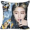Новая наволочка KPOP с Ханом Джисоном для спальни, дома, офиса, декоративная наволочка, квадратная, на молнии, 45X45 см, сатиновая, мягкая, не выцветает