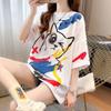Navava Women PrinTing Loose FiT Round Neck ShorT Sleeve T shirT nT2548