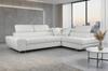 Ecksofa rechts (Ottomane rechts) Savio mit Schlaffunktion, Bettkasten, Premium Kunstleder, Family Meble