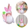 Kawaii Easter Faceless Dwarf Doll Mini Gnome Rabbit Doll Flower Easter Decoration  Home