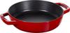 Staub Handle Frying Pan Cherry Skillet Both Hands Cast Enamel IH Compatible Japanese Double Handle Frying Pan "Double 20cm" [Authorized Product]