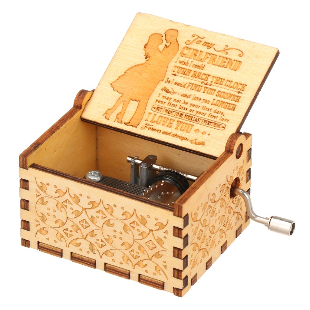 День Классика Ты Мое Солнышко Антикварные Гравированные Музыкальные Шкатулки Деревянная Ручная Музыкальная Шкатулка
