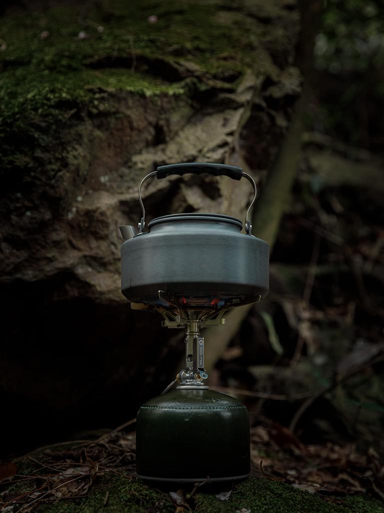 CAMPING MOON Anodized Aluminum Femina Kettle, 1.0L, S1000, Gray, for 1-2 People