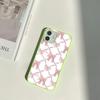 Ins корейский милый чехол для телефона с розовым бантом для iPhone 13 11 12 14 15 Pro Max XR X XS Max 7 8 14 15 Plus SE Sweet противоударный мягкий чехол