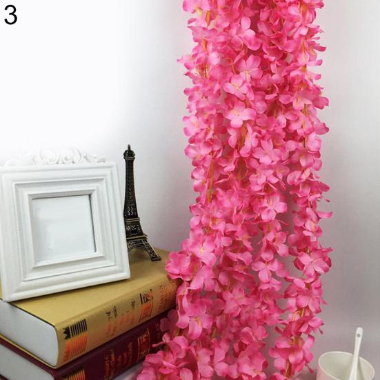 Искусственный цветок, висячая гирлянда, растение, цветочная лоза, свадебная вечеринка, домашний декор