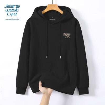 Мужская толстовка с капюшоном и графическим принтом Jeanswest Life
