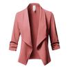 Womens  Color Solid Open Front Cardigan Long Sleeve Casual Jacket Coat