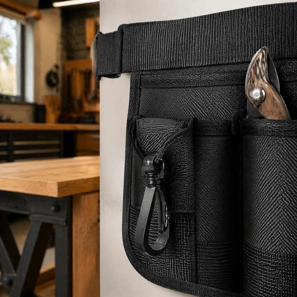 Green Black Tool Storage Bag with Belt Waist Tool Bag Versatile Multi Pocket Bag DIY Projects