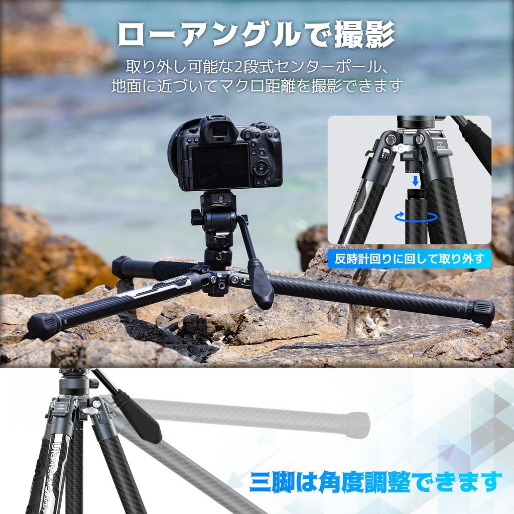 Ulanzi F38 Carbon Quick Shoe Camera 5 Level Free Ball Panoramic Smartphone Holder Грузоподъемность Smartphone Ultra Lock Travel Совместимость с хранилищем