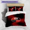 Stade Rennais FC Printed 3PCS Bedding Set Breathable Duvet Cover with Pillowcases Decorative Bed Linen for Bedroom Home