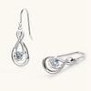 Gica Gema Новые серьги-крючки Infinite Character Moissanite Temperament Drop в европейском и американском стиле