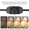 1.8M 5.9ft Plug In Lamp Dimmer Switch Extension Cord Rotary Control Heavy Duty 220V Incandescent Dimmable Lights