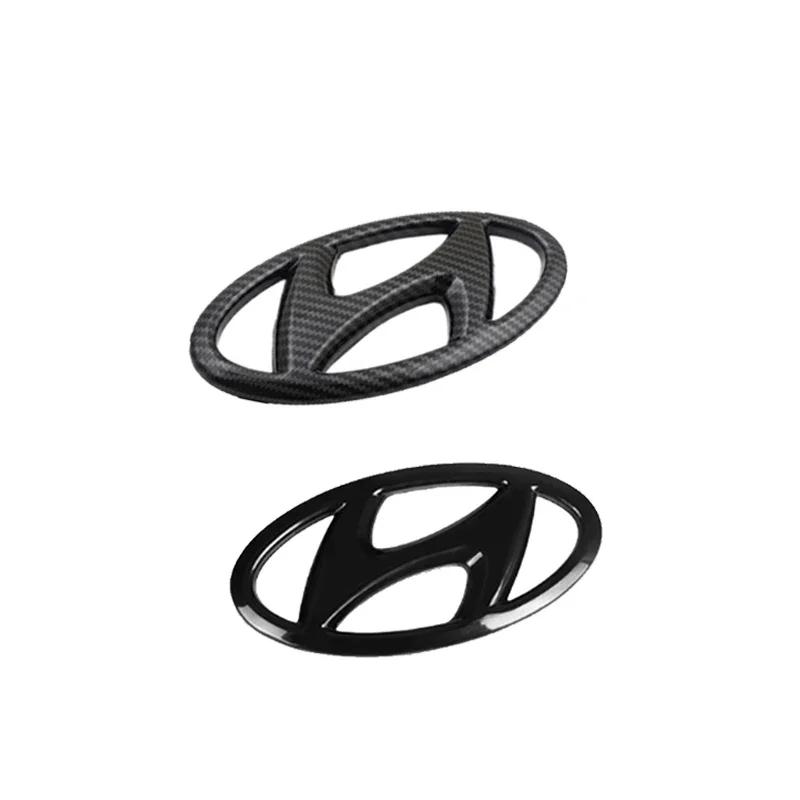 ABS Car Steering Wheel Cover Sticker for Hyundai Emblem IX35 Azera Sonata Mistra Elantra Tucson Lafesta Tiburon Genesis Badge RR66