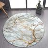 2026 Luxurious Marble Floor Mat Black and Gold Carpet for Bedroom Living Room Stylish Rug for Pet-Friendly Nature-Inspired Decor