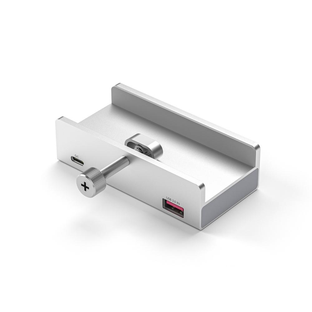 4-портовый USB 3.0 зажимной концентратор, разветвитель Type-C для настольного монитора, толщина 5-30 мм
