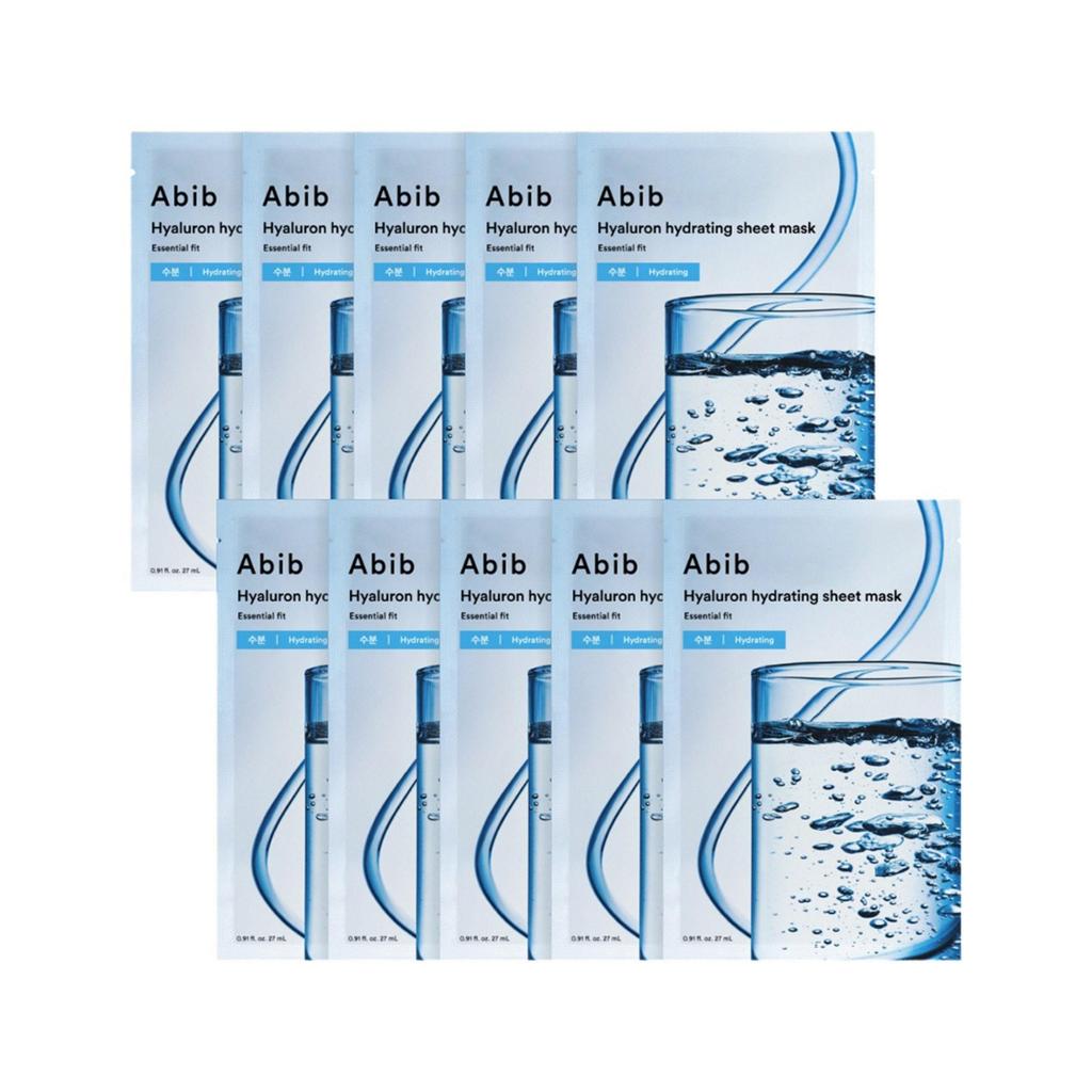 Abib Hyaluron Hydrating Essential Fit Sheet Mask 10pcs